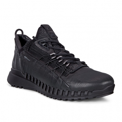 ECCO Sneaker Zipflex Low Dyneema-Leder schwarz Damen